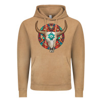 Vintage Camel turquoise aztec bullskull Vintage Hoodie - JahusDesignShop