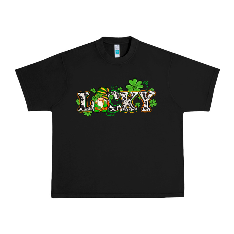 Lucky With Gnome And  Shamrocks Urban Heavy Tee by AdoDesignShop | Teevron