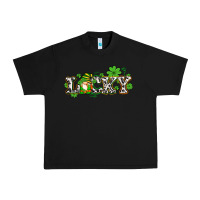 Black lucky with gnome and  shamrocks Urban Heavy Tee - AdoDesignShop