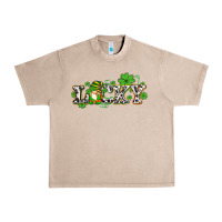 French Oak lucky with gnome and  shamrocks Urban Heavy Tee - AdoDesignShop