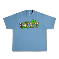 Pebble Blue lucky with gnome and  shamrocks Urban Heavy Tee - AdoDesignShop