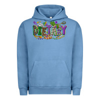 Pigment Pebble Blue dietary mardi gras Urban Hoodie - CowGirlArtShop