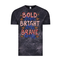 Cloud Black bold stripes bright stars brave hearts Vintage Tee - JahusDesignShop
