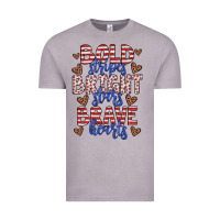 Vintage Zinc bold stripes bright stars brave hearts Vintage Tee - JahusDesignShop