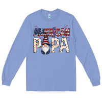 Colony Blue american papa with gnome Long Sleeve Tee - NancyCooperArtShop