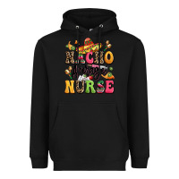 Black nacho average nurse Heavyweight Hoodie - LillyAllenDesigns