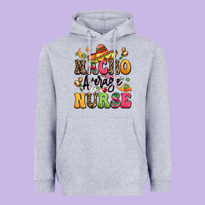 Nacho Average Nurse Heavyweight Hoodie Designed By Lillyallendesigns