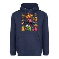 Navy nacho average nurse Heavyweight Hoodie - LillyAllenDesigns