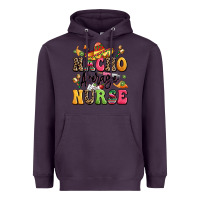 Plum nacho average nurse Heavyweight Hoodie - LillyAllenDesigns