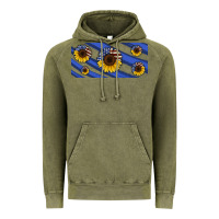 Vintage Olive american flag sunflowers 16oz libbey cup Vintage Hoodie - HRA Design Shop