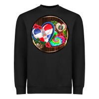 Black dominican republic coasters Heavyweight Sweatshirt - AdoDesignShop