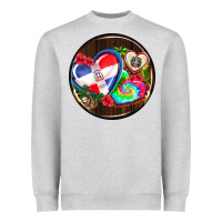 Heather Grey dominican republic coasters Heavyweight Sweatshirt - AdoDesignShop