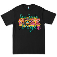 Black less people more dogs paw zillion Premium Tee - Zillion Design Studio