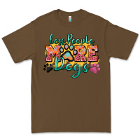 Cacao less people more dogs paw zillion Premium Tee - Zillion Design Studio