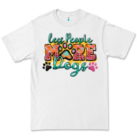 Less People More Dogs Paw Zillion Premium Tee | Teevron