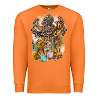 Carrot Western Rabbit with Crosses Premium Sweatshirt - LillyAllenDesigns
