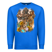 True Royal Western Rabbit with Crosses Premium Sweatshirt - LillyAllenDesigns