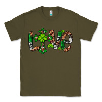 Army Green Western St. Patrick's Day Love Cross Classic Tee - Artiststas