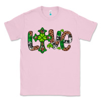 Bubblegum Pink Western St. Patrick's Day Love Cross Classic Tee - Artiststas