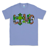 Colony Blue Western St. Patrick's Day Love Cross Classic Tee - Artiststas
