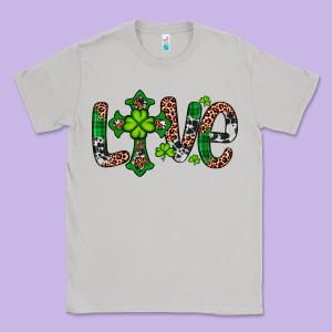 Western St. Patrick's Day Love Cross Classic Tee Designed By Artiststas
