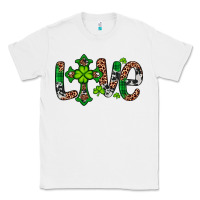 White Western St. Patrick's Day Love Cross Classic Tee - Artiststas