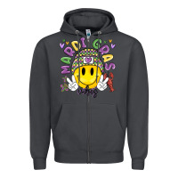 Smoke mardi gras vibes Zipper Hoodie - MaliasSmallBusiness
