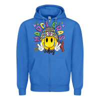 True Royal mardi gras vibes Zipper Hoodie - MaliasSmallBusiness