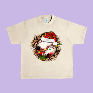 Christmas Baseball Urban Heavy Tee Designed By Jahusdesignshop