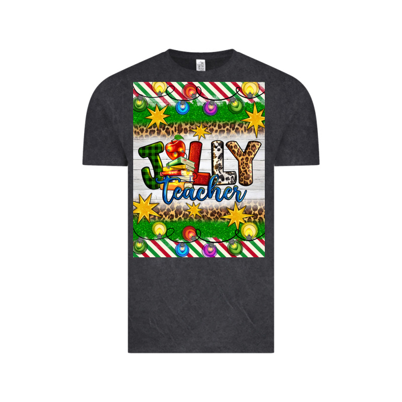 Christmas Jolly Teacher Vintage Tee by Artiststas | Teevron
