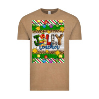 Vintage Coffee Christmas jolly teacher Vintage Tee - Artiststas