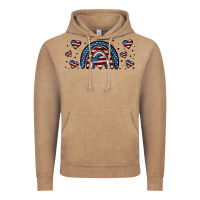 American Flag Rainbow 16oz Libbey Cup Vintage Hoodie | Teevron