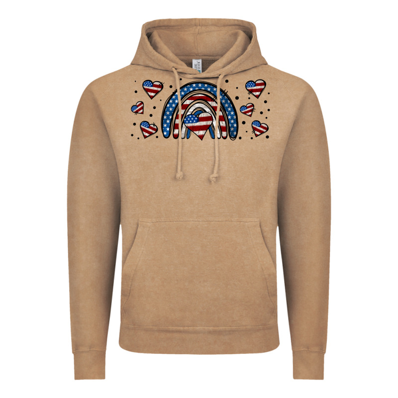 American Flag Rainbow 16oz Libbey Cup Vintage Hoodie by HRA Design Shop | Teevron