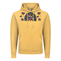 Vintage Mustard american flag rainbow 16oz libbey cup Vintage Hoodie - HRA Design Shop