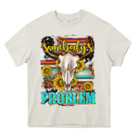Cream somebodys problem Heavy Core Tee - texasbilliewilder