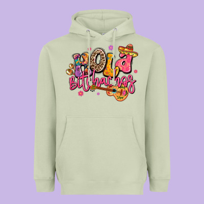 Hola Bitchachos Mexico Cinco De Mayo Heavyweight Hoodie Designed By Lillyallendesigns
