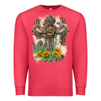 Cardinal Western with Crosses Premium Sweatshirt - LillyAllenDesigns