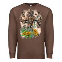 Chestnut Western with Crosses Premium Sweatshirt - LillyAllenDesigns