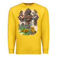 Lemon Western with Crosses Premium Sweatshirt - LillyAllenDesigns