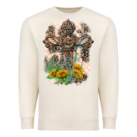 Sandshell Western with Crosses Premium Sweatshirt - LillyAllenDesigns