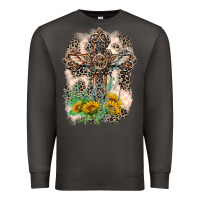 Smoke Western with Crosses Premium Sweatshirt - LillyAllenDesigns