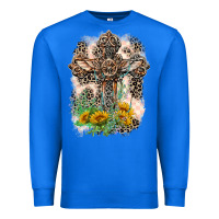 True Royal Western with Crosses Premium Sweatshirt - LillyAllenDesigns
