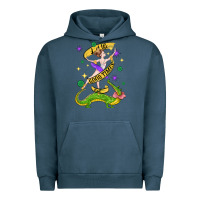 Pigment Midnight Navy let the good times roll (2) Urban Hoodie - CowGirlArtShop