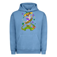 Pigment Pebble Blue let the good times roll (2) Urban Hoodie - CowGirlArtShop