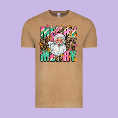 Merry Merry Merry Vintage Tee Designed By Adodesignshop