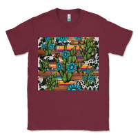 Burgundy cactus gemstone Classic Tee - AdoDesignShop