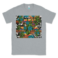 Heather Grey cactus gemstone Classic Tee - AdoDesignShop