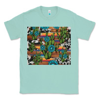 Seafoam cactus gemstone Classic Tee - AdoDesignShop