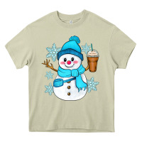 Mossy cute snowman Heavy Core Tee - Zillion Design Studio