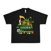 Black lucky truck with flags and beers Urban Heavy Tee - AdoDesignShop